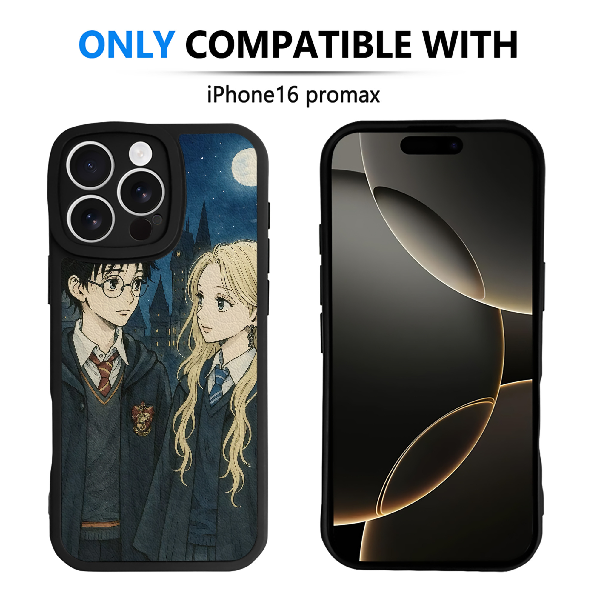 （画像用） Harry Potter ハリー・ポッターシリーズ 【iPhone 16シリーズ対応】シリコンスマホケース（レザー調） 材質：シリコン